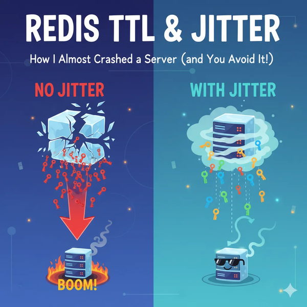 Redis TTL, Jitter, and How I Almost Crashed a Server 🚀